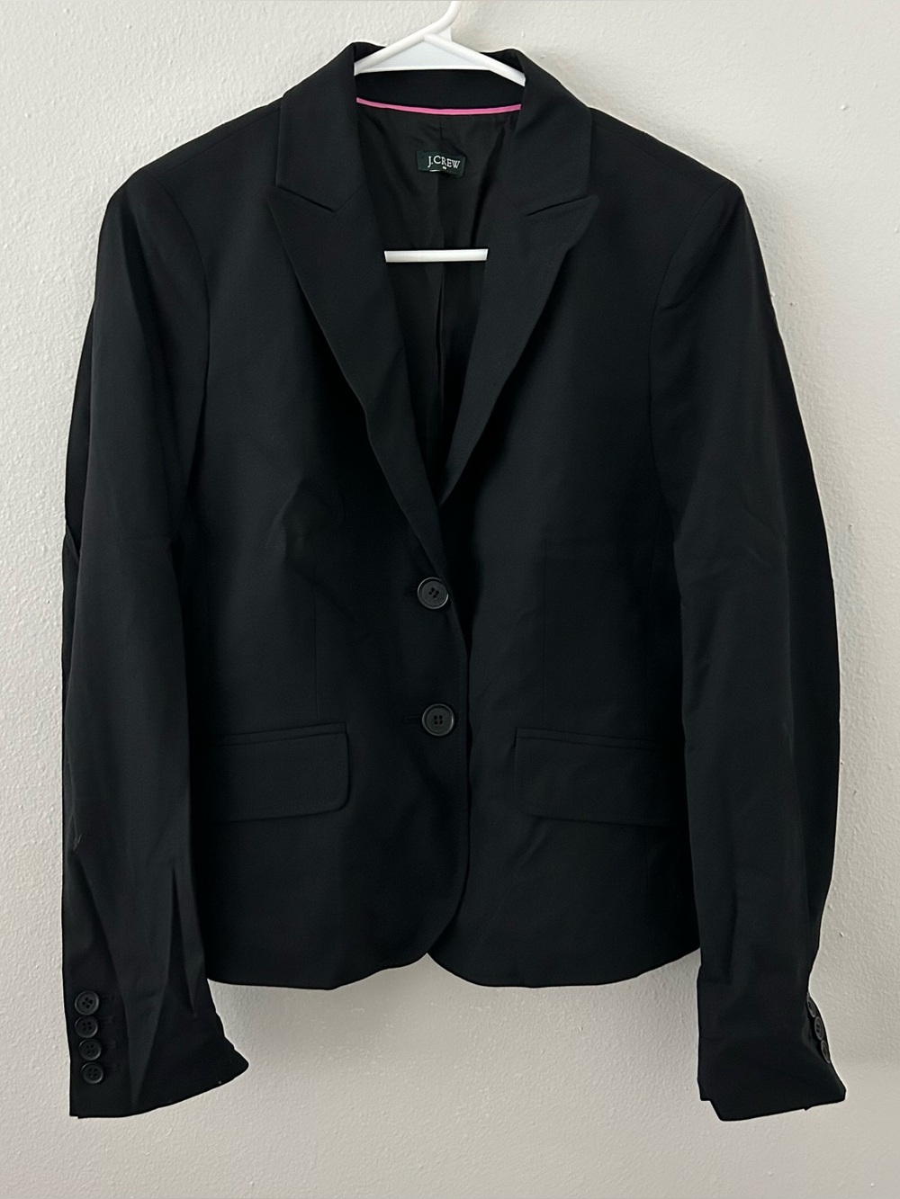 J. Crew Black Wool Blazer Women’s Size S Classic Business Career Office Preppy